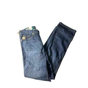 Cinch Grant Jeans Mens 30x36 Blue Dark Wash Mid Rise Relaxed Bootcut Denim nwt